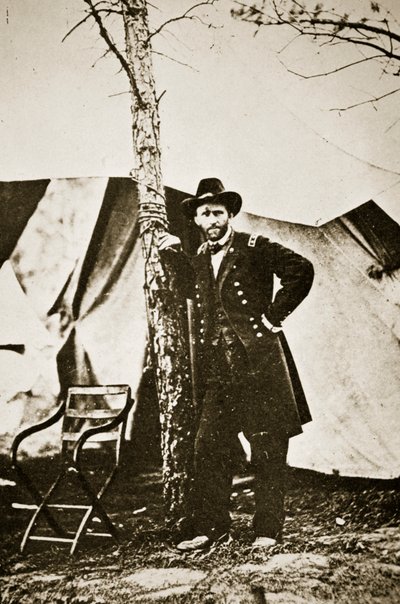 General Grant by Tree, City Point, 1864 by Mathew B. Brady